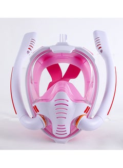 Arabest Full Face Snorkel Mask - Diving Mask with Dry Top Breathing System Double-Tube, 180 Degree Panoramic Snorkeling Mask with Camera Mount, Anti-Fogging Anti-Leak Snorkeling Gear for Adults and Kids  - Image 2