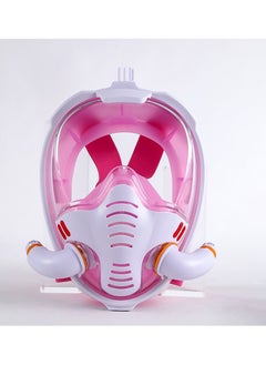 Arabest Full Face Snorkel Mask - Diving Mask with Dry Top Breathing System Double-Tube, 180 Degree Panoramic Snorkeling Mask with Camera Mount, Anti-Fogging Anti-Leak Snorkeling Gear for Adults and Kids  - Image 3