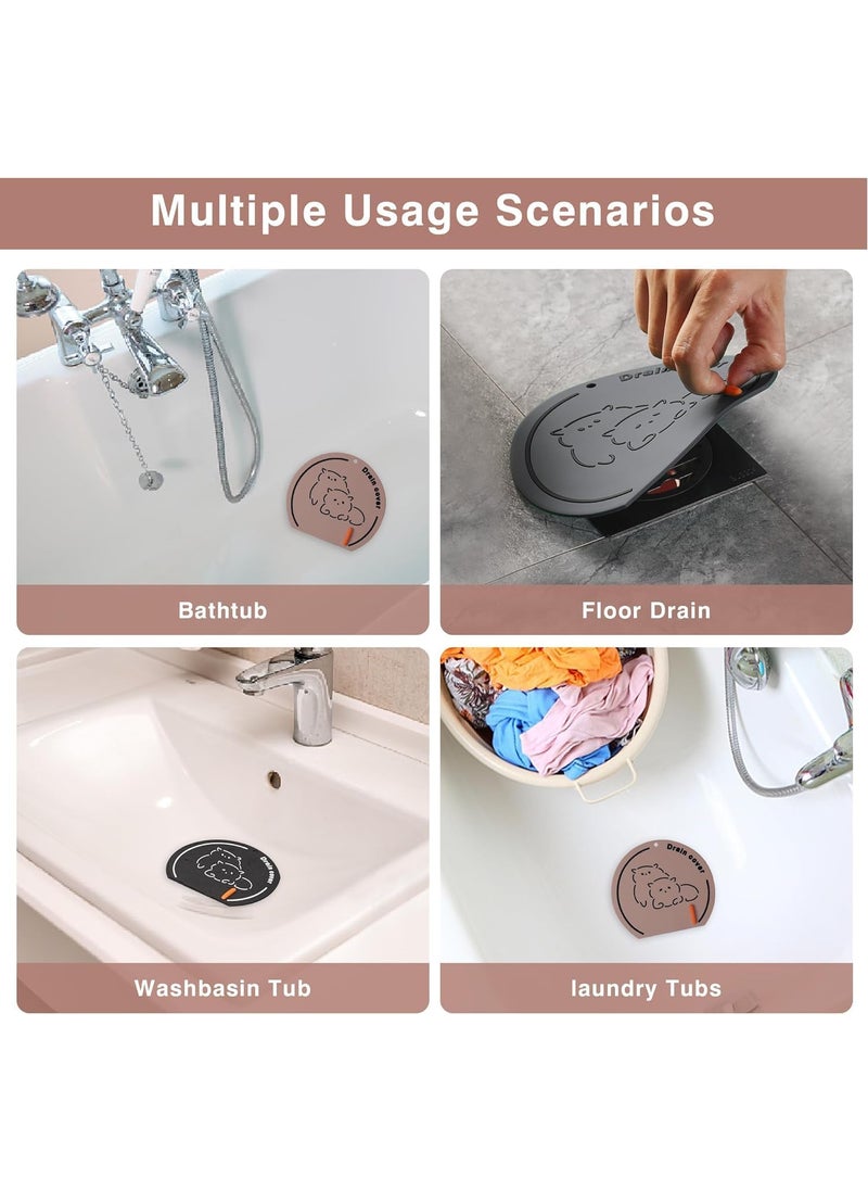 Prostuff.in Prostuff.in® Floor Drain Deodorant Pad Kitchen Sink Strainer, Toilet Pad, Bathroom Anti-Odour Sewer Cover Stopper Kitchen and Tub Drain Plug for Easy Water Control, Multicolour, Set of 2  - Image 5