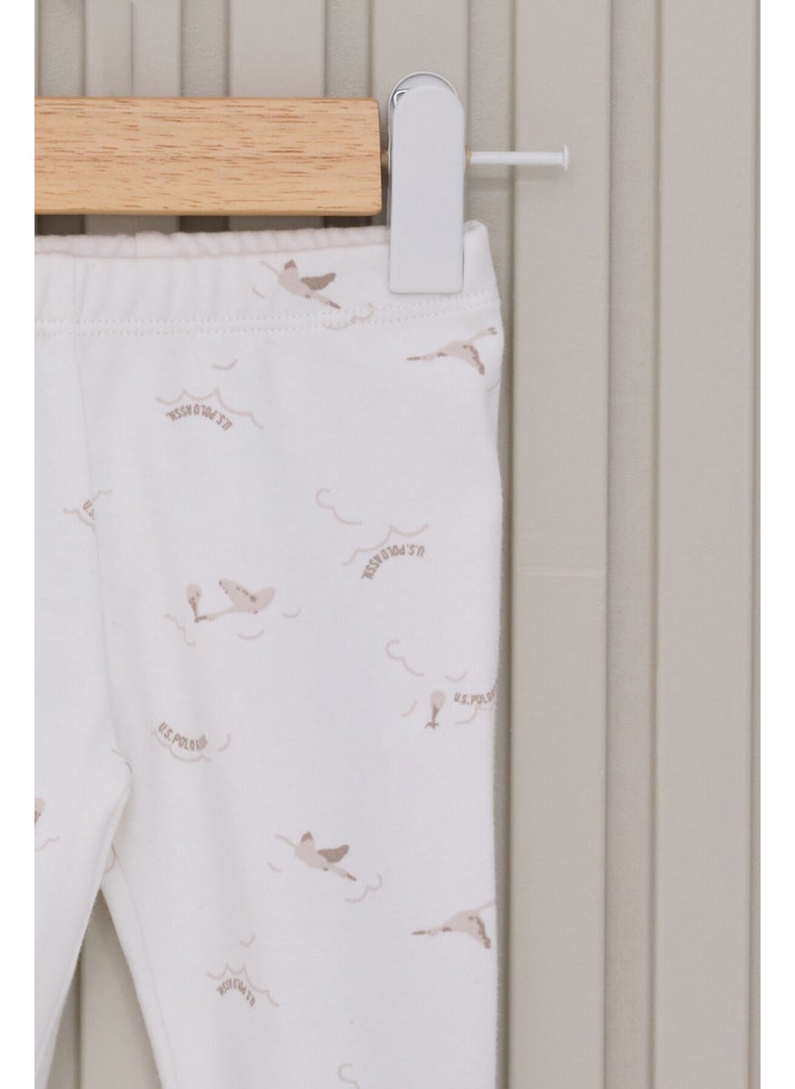 U.S. Polo Assn. - Baby Boy 5-Piece Bodysuit Set Cream - Image 1