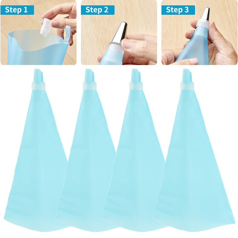 👕 أطراف كيس تزيين الحلويات إكسسوارات كاملة لتزيين الكيك بسهولة - Image 1