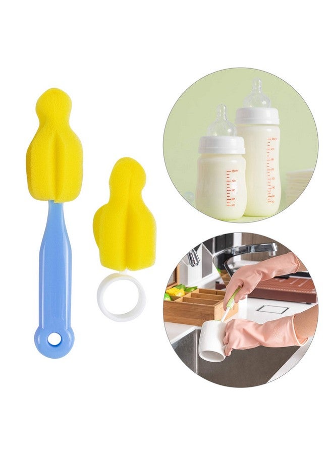 AUEAR, Milk Bottle Nipple Brushes Pacifier Sponge Cleaning Small Brush Cleaner Set for Bottles and Accessories (10 Pcs) - Image 2