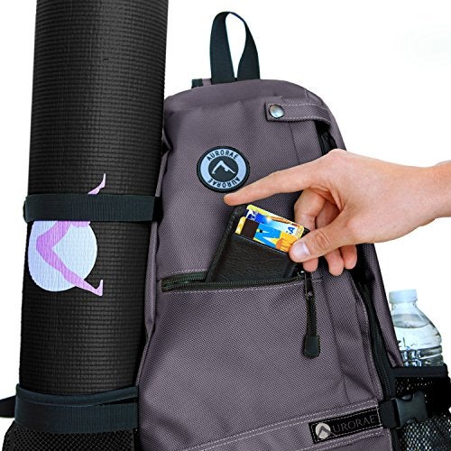 AURORAE Yoga Mat/Gym Cross-body Travel Sling Back Pack. Mat sold separately. - Image 4