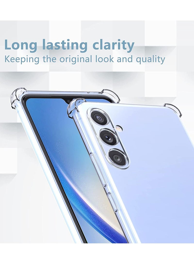 Samsung Galaxy A34 5G Clear Cover Case soft TPU Transparent Back Protective Case shock Absorbent Reinforced Corner for Samsung Galaxy A34 5G  - Image 2