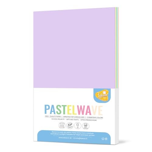 Lakeer A4 Pastel Color Paper - 5 Pastel Colours, Pack of 50 Sheets | 150 GSM Thick for Arts and Crafts, Printing, DIY Projects, Etc - Image 2
