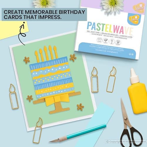 Lakeer A4 Pastel Color Paper - 5 Pastel Colours, Pack of 50 Sheets | 150 GSM Thick for Arts and Crafts, Printing, DIY Projects, Etc - Image 5