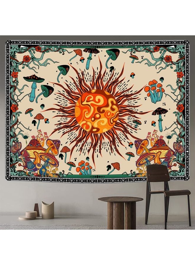 Hot Collection Black And White Color Sun Moon Skull Tapestry, Room Background Cloth Tapestry Wall Hanging