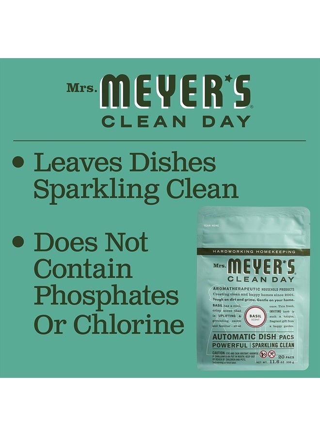 Mrs. Meyer's Clean Day Automatic Dish Packs, Basil Dishwasher Pods, (Pack of 1)  - Image 5
