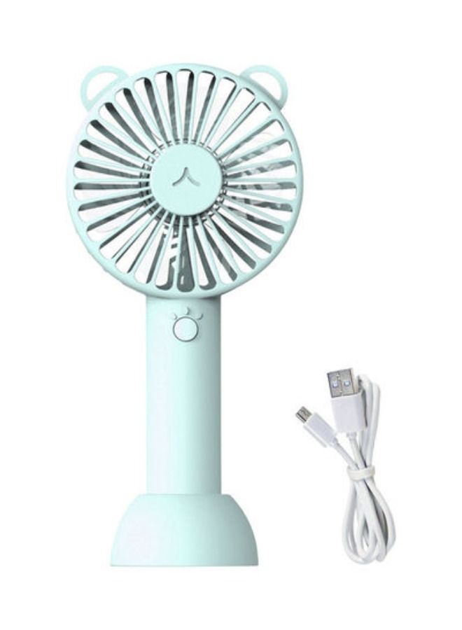أكاليكس مروحة صغيرة محمولة مع قاعدة ، 3 سرعات ، منخفضة الضوضاء ، للمكتب ، السفر ، التخييم ، المكتب ، المنزل ، المكتب ، إتش 33182 بي إل ، أزرق - Image 1