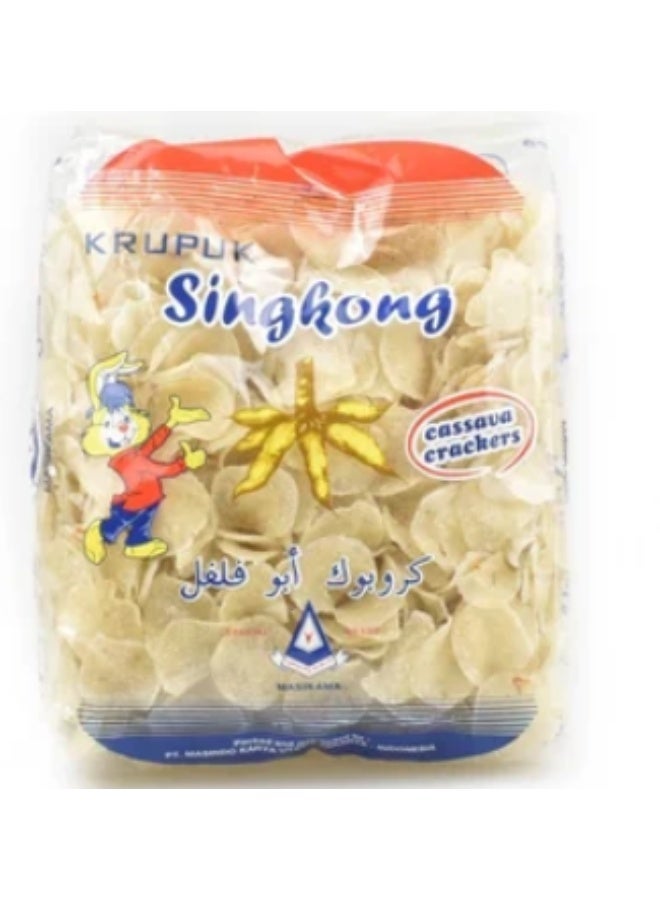 Abu Felfel Krupuk - Authentic Singkong Cassava Crackers - Large Family Pack 500g - Extra Crunchy Indonesian Snack - Crispy Cassava Chips - Image 2