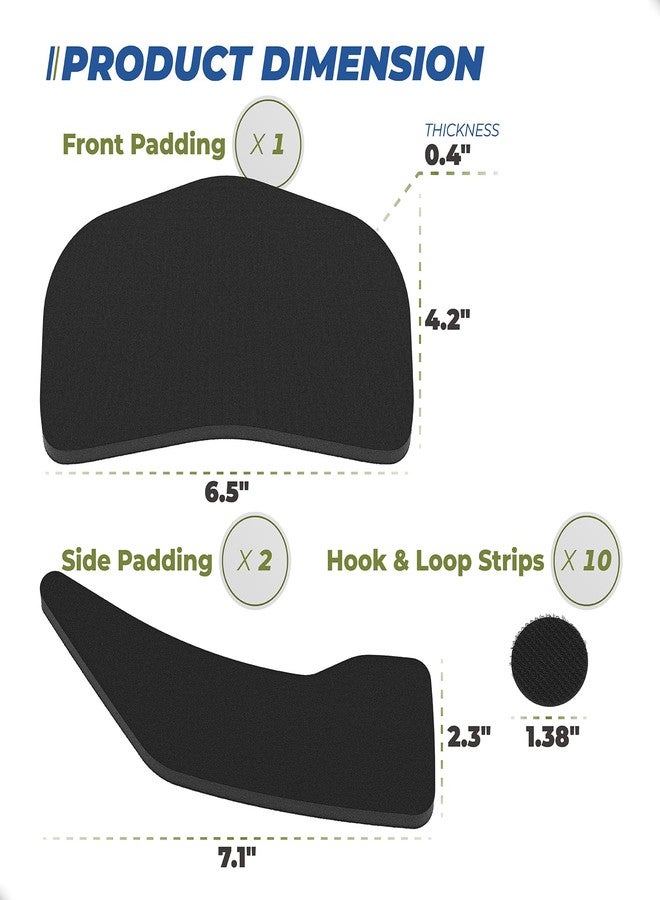 Dimakung Batting Helmet Padding Kit Use for Rawlings Softball & Baseball Helmet CFXFK, Coolflo, Velo, CFX, S70/S80 Series, Helmet Padding Kit Includes 1 PCS Front Padding & 2 PCS Side Padding - Image 2