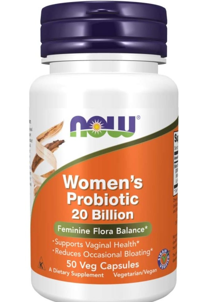 ناو بروبيوتيك للنساء  تركيز 20 مليار وحدة, 50 حبة - Image 1