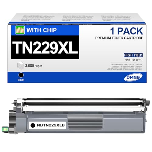 DMGE TN229XL Black Toner Cartridge Compatible with Brother MFC-L3780CDW HL-L3280CDW HL-L3220CDW MFC-L3720CDW HL-L3295CDW HL-L3300CDW Printers(1 Pack TN229) - Image 1