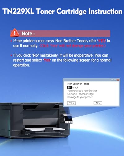 DMGE TN229XL Black Toner Cartridge Compatible with Brother MFC-L3780CDW HL-L3280CDW HL-L3220CDW MFC-L3720CDW HL-L3295CDW HL-L3300CDW Printers(1 Pack TN229) - Image 5