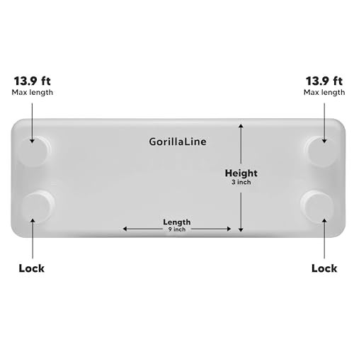 GorillaLine - Retractable Clothesline Indoor Outdoor Clothes Line - Heavy Duty Clothes Drying Laundry Line - Wall Mounted Drying Rack - Air Dry Clothing - Image 5