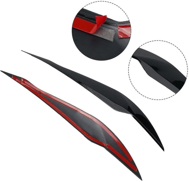 QASULER 2PCS F30 Headlight Eyelid Trim for BMW - Image 4