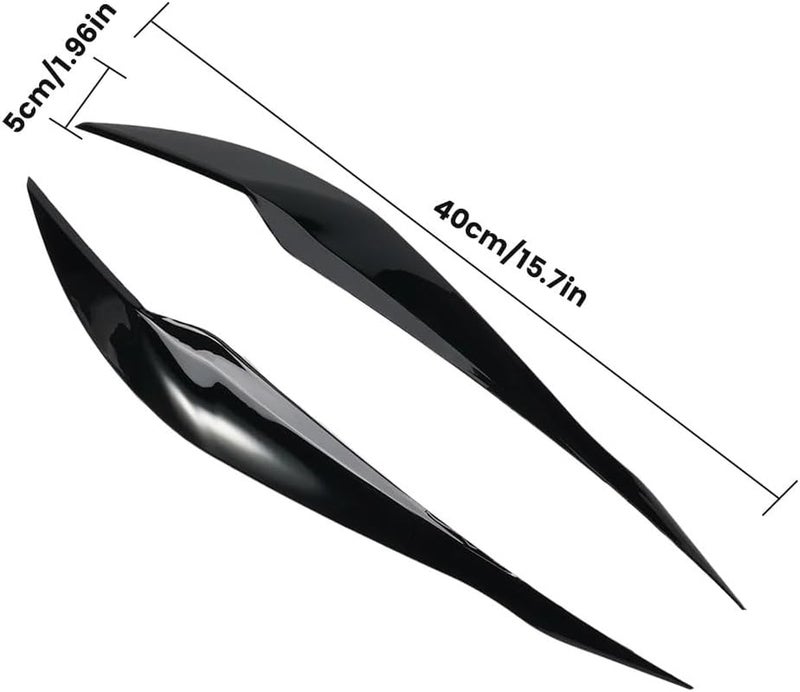 QASULER 2PCS F30 Headlight Eyelid Trim for BMW - Image 3