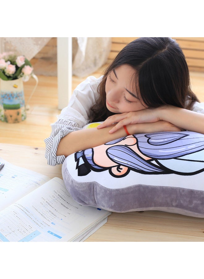 Creative Funny Every Exam Must Pass Nap Pillow South Kong Grandpa Cushion Exam College Entrance Examination Must Win Classmates Graduation Gift-Color:Square Air Conditioner Quilt-Height:Pillow (45*35 * 10cm)  - Image 4