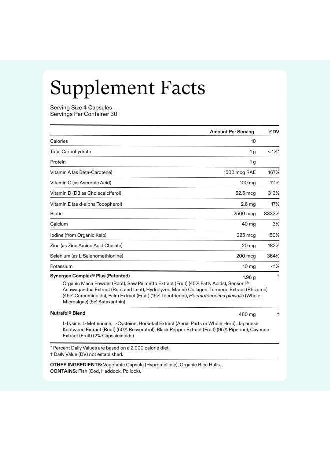 نوترافول مكمل نيوترافول لنمو الشعر للنساء من عمر 45 عامًا فما فوق. مثبت سريريًا لزيادة كثافة الشعر وتغطية فروة الرأس بشكل ملحوظ. موصى به من قبل أطباء الجلدية. يكفي لمدة شهر واحد. - Image 2