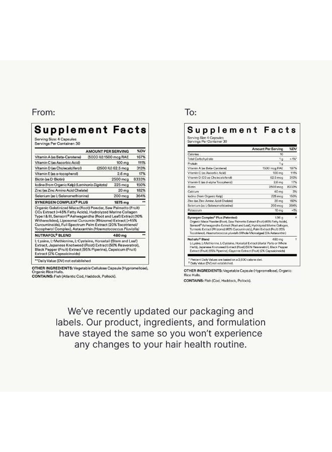 نوترافول مكمل نيوترافول لنمو الشعر للنساء من عمر 45 عامًا فما فوق. مثبت سريريًا لزيادة كثافة الشعر وتغطية فروة الرأس بشكل ملحوظ. موصى به من قبل أطباء الجلدية. يكفي لمدة شهر واحد. - Image 3