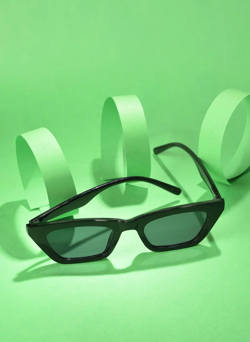 صوص هاوت نظارة شمسية عين القطة سوداء بعدسات سوداء