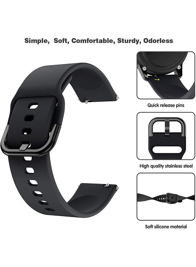 O Ozone Silicone Strap Compatible With Samsung Galaxy Watch 3 45mm / Galaxy Watch 46mm / Gear S3 Frontier / Classic / Watch GT 2 46mm Bands 22mm Soft Silicone Smart Watch Band for Men Women- Green - Image 5