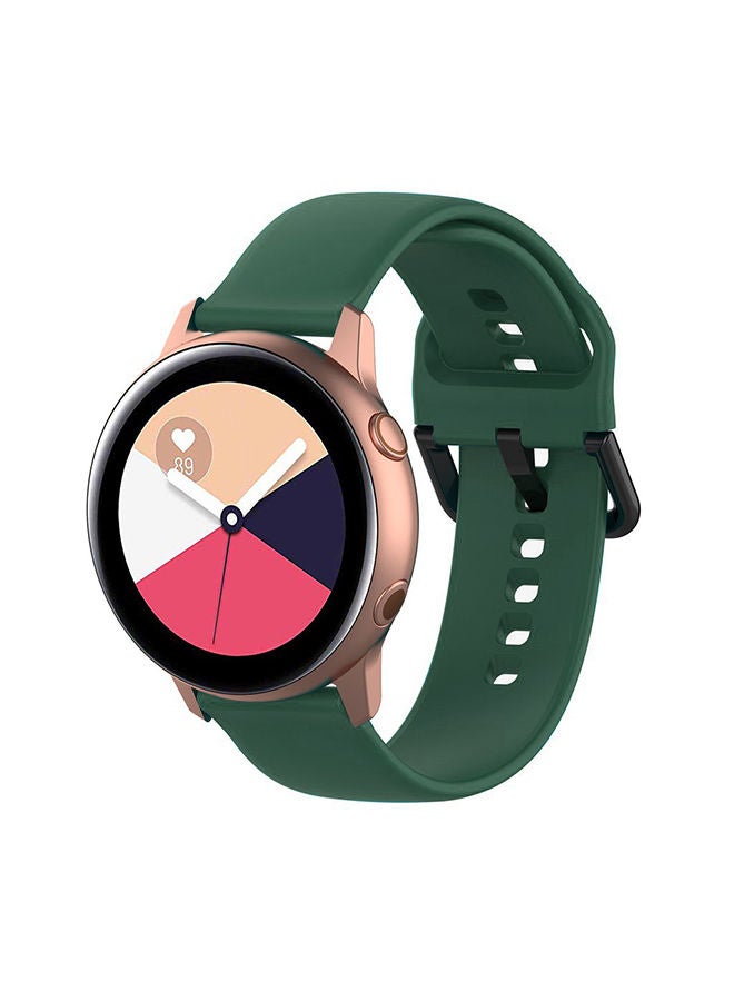 O Ozone Silicone Strap Compatible With Samsung Galaxy Watch 3 45mm / Galaxy Watch 46mm / Gear S3 Frontier / Classic / Watch GT 2 46mm Bands 22mm Soft Silicone Smart Watch Band for Men Women- Green - Image 1