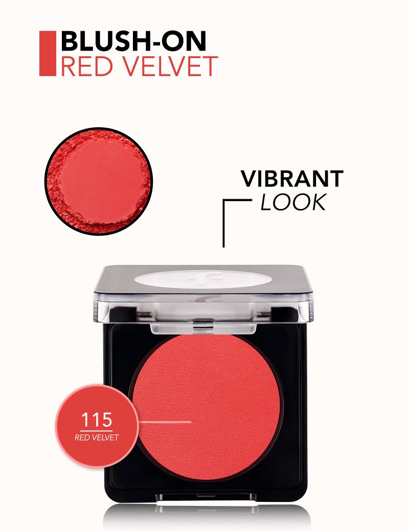 فلورمار Blush-On Highly Pigmented & Matte Finish Compact Powder Blush 115 Red Velvet - Image 3