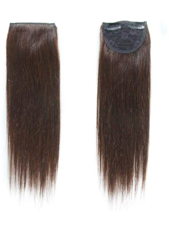 Estelle Nature HAIR Clip in Double Drawn Short Straight Invisible Hair pieces for Thinning Hair Adding Hair Volume Dark Brown - Image 2