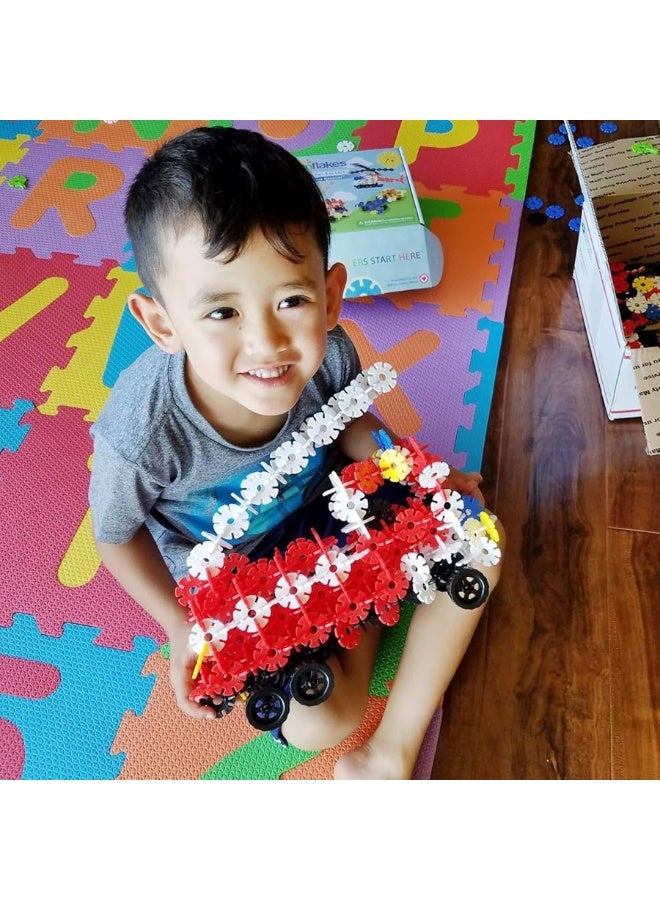 VIAHART VIAHART Brain Flakes 3-in-1 Building Kit with Detailed Step by Step Instructions - 580 Pieces to Build All 3 Vehicles - Wheel Pieces and Special Parts are Included - Ages 7 and Up  - Image 2