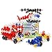 Brain Flakes 3in1 Building Kit with Detailed Step by Step Instructions 580 Pieces to Build All 3 Vehicles Wheel Pieces and Special Parts are Included Ages 7 and Up - Image 2
