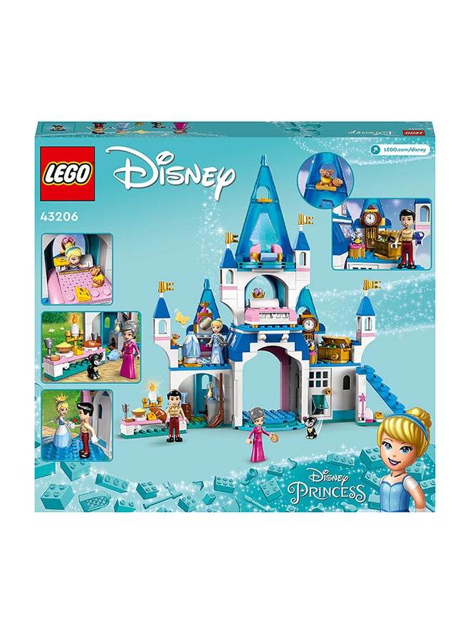 LEGO - Disney Princess Cinderella and Prince Charming’s Castle 43206 Building Kit; A Fun, Buildable Toy Set for Fans of Princesses and Castles; Beloved Characters Enhance the Play for Kids Aged 5 and up (365 Pieces) - Image 1