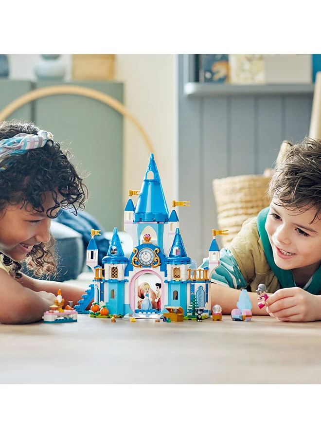 LEGO Disney Princess Cinderella and Prince Charming’s Castle 43206 Building Kit; A Fun, Buildable Toy Set for Fans of Princesses and Castles; Beloved Characters Enhance the Play for Kids Aged 5 and up (365 Pieces)