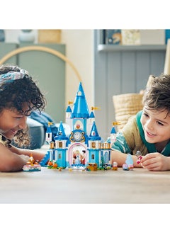 LEGO مجموعة بناء قلعة ديزني سندريلا والأمير تشارمينغ 43206؛ مجموعة ألعاب ممتعة قابلة للبناء لمحبي الأميرات والقلعات؛ تعزز الشخصيات المحبوبة اللعب للأطفال من عمر 5 سنوات فما فوق (365 قطعة)  - Image 2