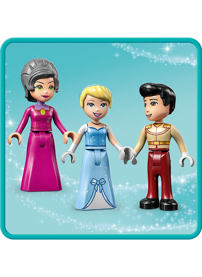 LEGO - Disney Princess Cinderella and Prince Charming’s Castle 43206 Building Kit; A Fun, Buildable Toy Set for Fans of Princesses and Castles; Beloved Characters Enhance the Play for Kids Aged 5 and up (365 Pieces) - Image 1