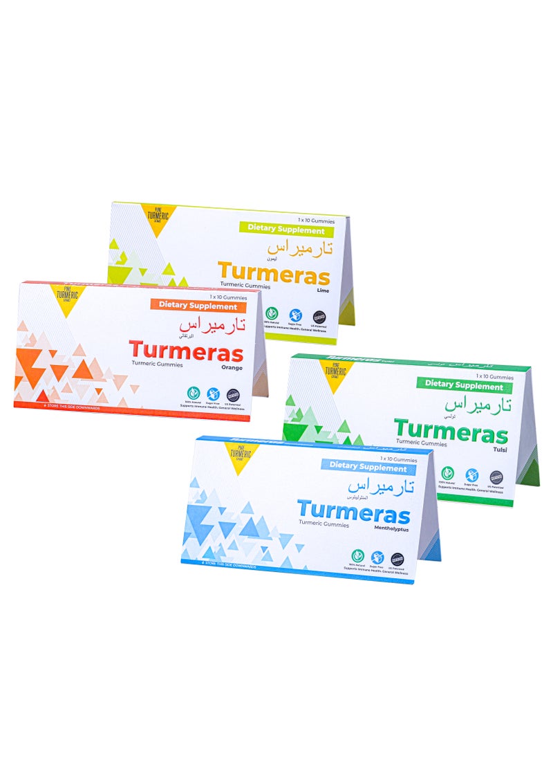 Turmeras - Turmeras Orange | Turmeric Gummy | Curcumin | Soft-gel | Natural Immunity Booster | Cold | Cough | 10 pieces - Image 1