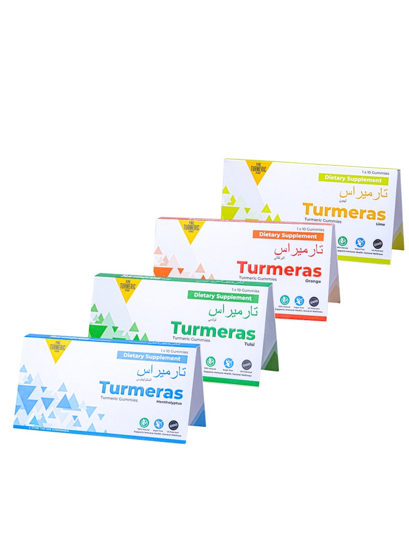 Turmeras - Turmeras Orange | Turmeric Gummy | Curcumin | Soft-gel | Natural Immunity Booster | Cold | Cough | 10 pieces - Image 1
