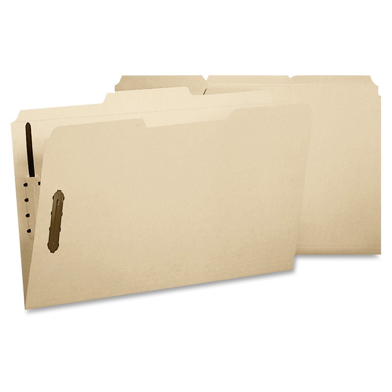 Smead Fastener File Folder, 2 Fasteners, Reinforced 1/3-Cut Tab, Letter Size, Manila, 12 per Pack (11537) - Image 1