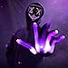 Max Fun Halloween Mask Glowing Gloves for Halloween Costume Cosplay Party Led Light Up Scary Masks for Halloween Party D Purple - Image 4