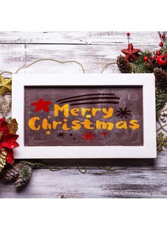 Patelai 9 Pieces Christmas Stencils Set, 8 x 8 Inch and 12 x 5 Inch Reusable Plastic Craft Christmas Template for Art Drawing Painting Spraying Window Glass Door Wood Holiday Xmas Snowflake DIY Decoration  - Image 5