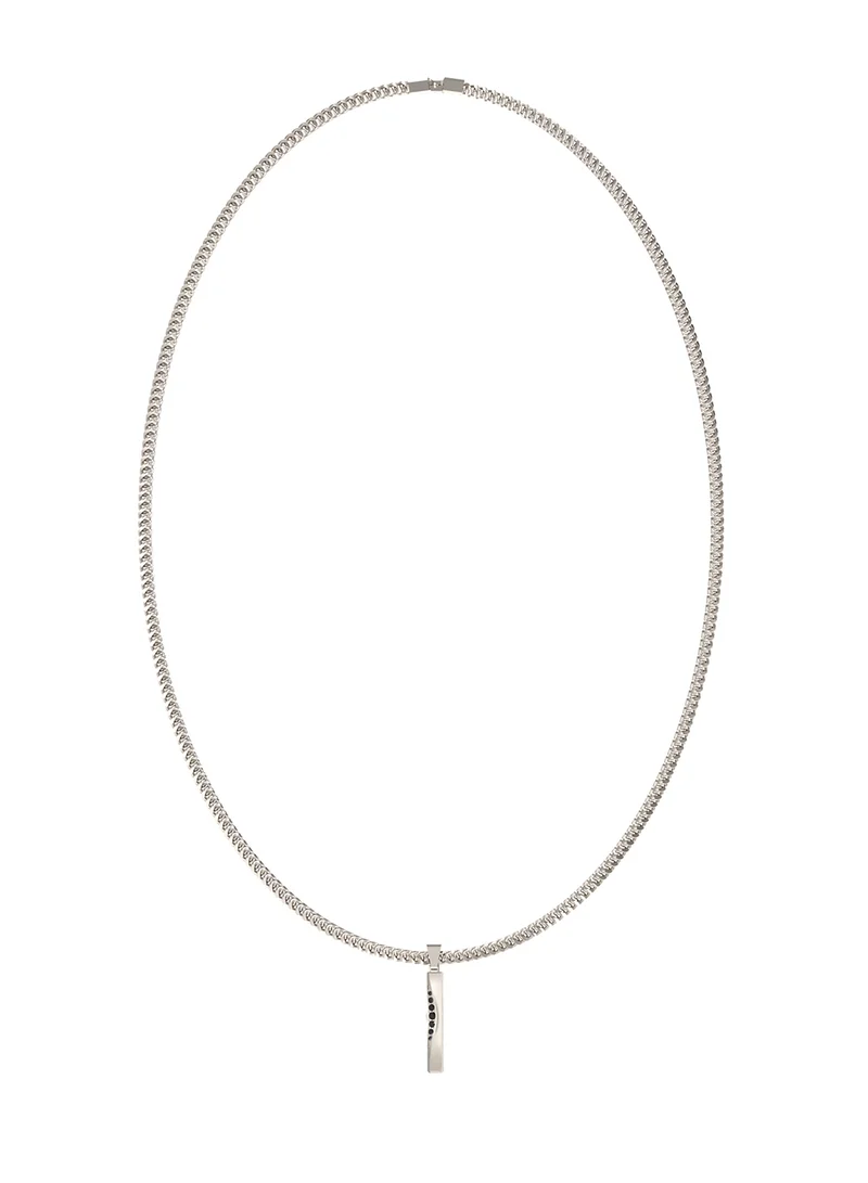 جس Eclipse Noir Non-Logo Necklace