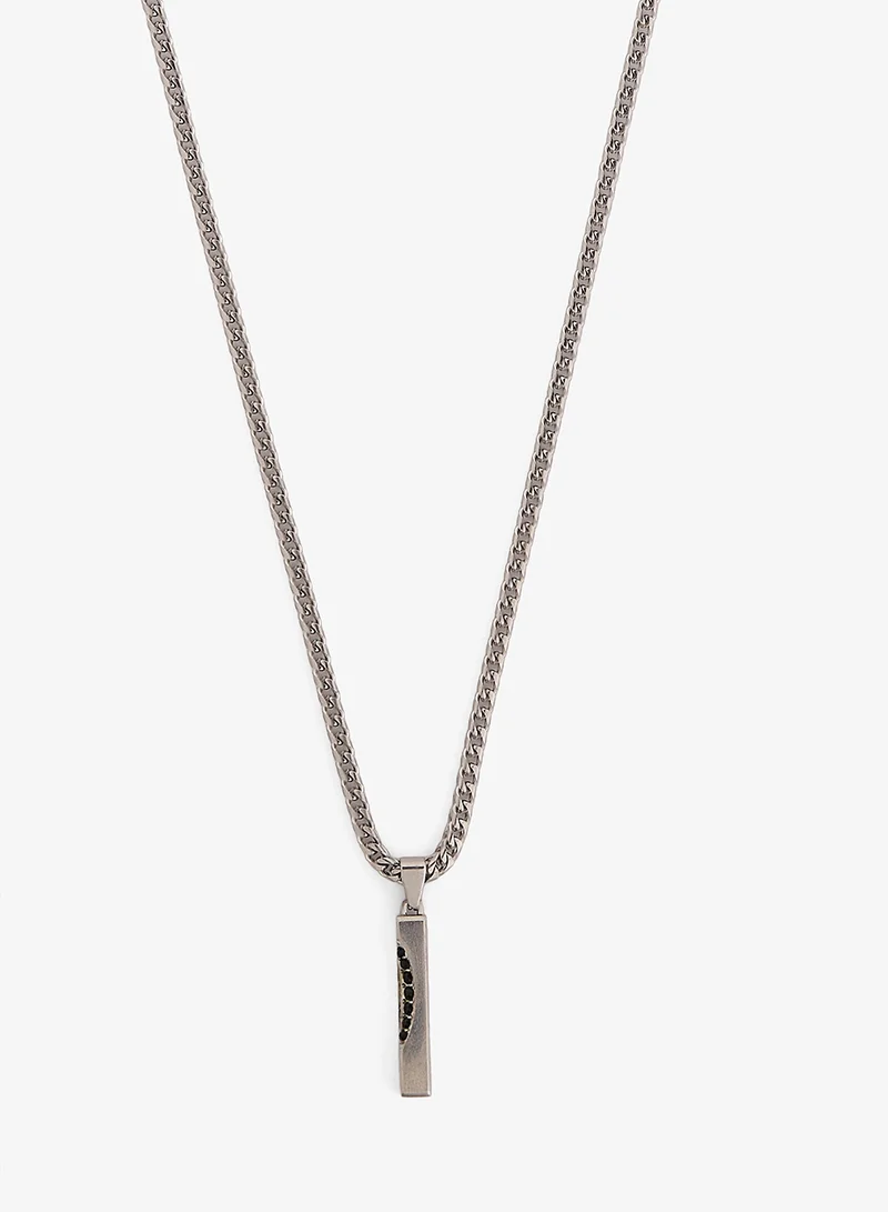 GUESS Eclipse Noir Non-Logo Necklace