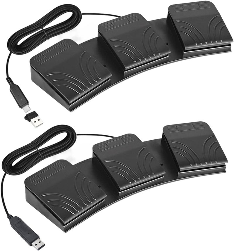 1. 3-Pedal USB Foot Programmable For PC Gaming & Office Macros Foot Pedal - Image 3