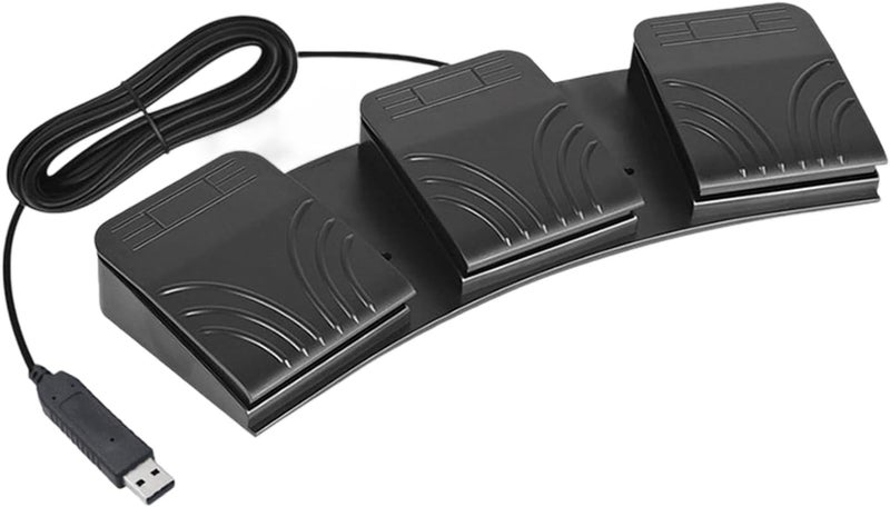 1. 3-Pedal USB Foot Programmable For PC Gaming & Office Macros Foot Pedal - Image 1