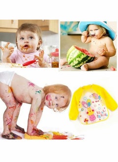 KASTWAVE Painting Aprons for Kids, Long sleeve Waterproof Toddler Art Play Smock  - Image 3