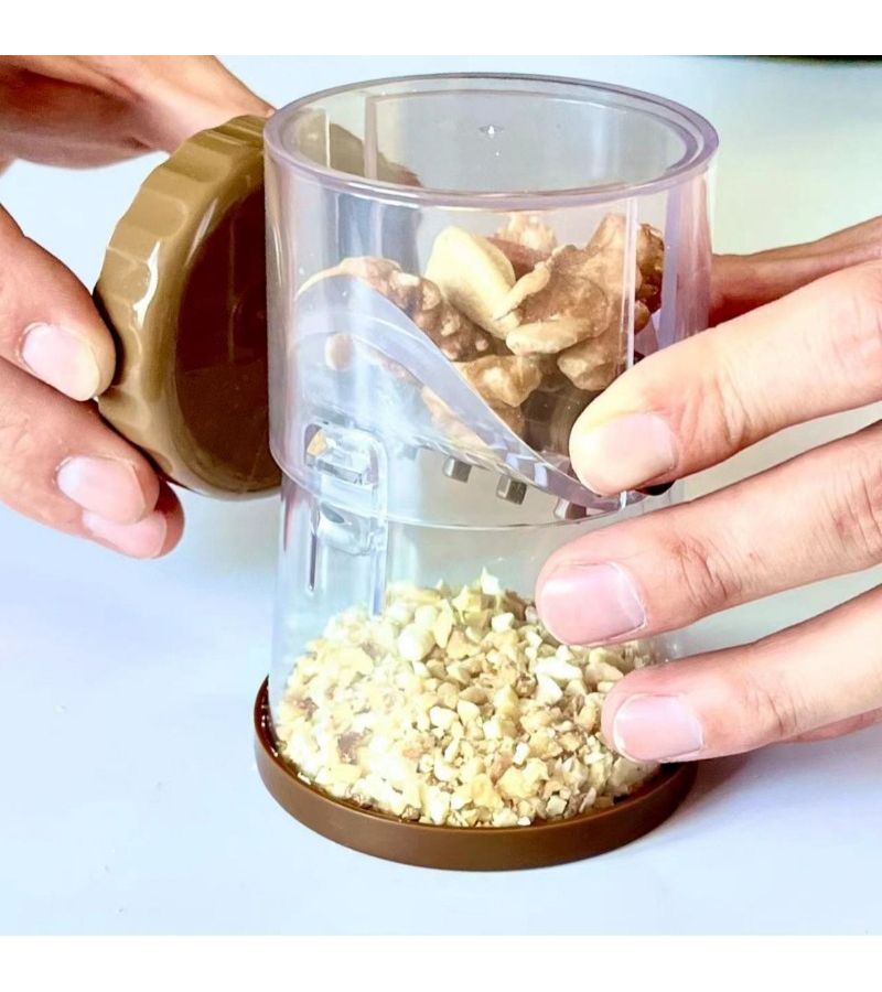 Brown Hand Blender For Nut And Chocolate Crushing Walnut Peanut And Seed Manual Crusher Grinding Machine - Image 1