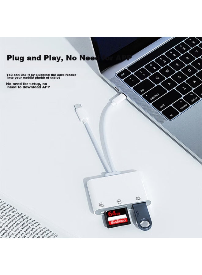 Linkstone Liantuo Type-c/apple Card Reader, Compatible With Multi-function Card Readers, Apple Card Reader For Tf/sd Cards, Huawei Card Reader, Two-in For Phones And Car Use - Image 2