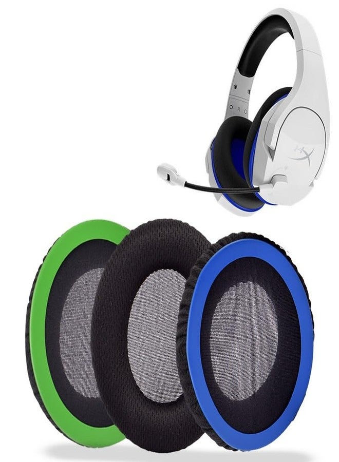 LZYDD Cloud Stinger Core - Wireless Gaming Headset Ear Pads Cushions Compatible with HyperX Cloud Stinger S Stinger Cloud Stinger Headphones (Blue/Black) - Image 3