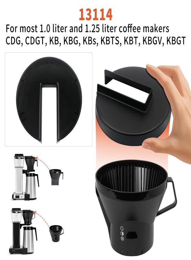 DZQPPC 13114 Brew Basket Lid for Technivorm and Moccamaster Coffee Machine Brewing Baskets Replaces for KBG, KBS, CDG, CDT other models Coffee Machine （2 piece） - Image 3