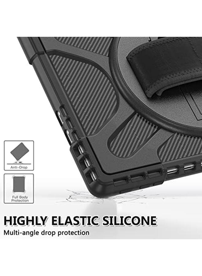 erorex Surface Pro 11 Case 13 Inch 2024 Surface Pro10 Rugged Case For Surface Pro 9 With Kickstand And Hand Strap Heavy Duty Shockproof Compatible With Type Cover Keyboard Black  - Image 5